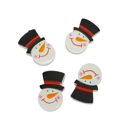 Cilinderes hóember fej öntapadós 4 db/csom