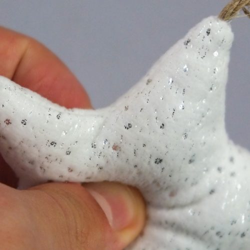 Textil akasztható csillag 4 féle