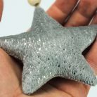 Textil akasztható csillag 4 féle