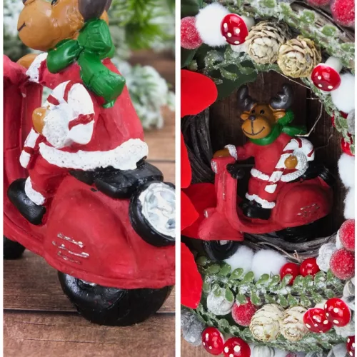 Poly nyalóka pálcás rénszarvas motoron