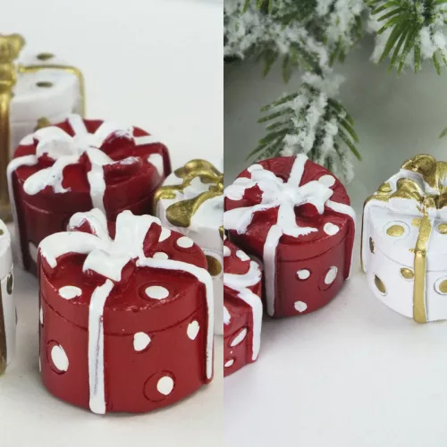 Poly pöttyös ajándékdoboz 6db/doboz