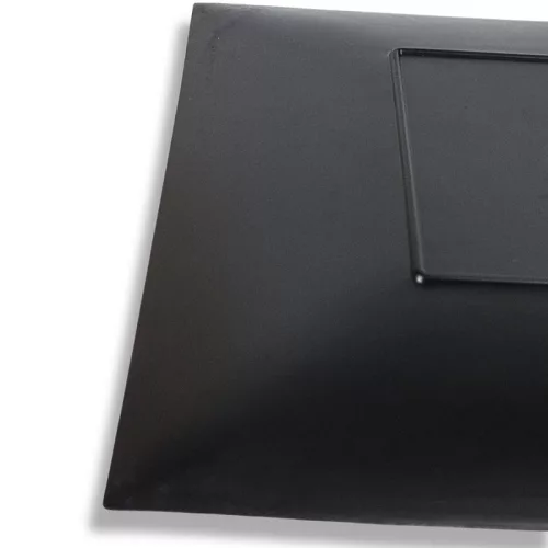 Műanyag négyszögletű tálca Karácsonyfát díszítő manó 30x30cm