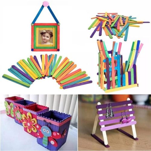 Fa spatula színes 11cm 50db/cs