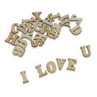 Fa betűk natúr 2cm 26betű/csomag