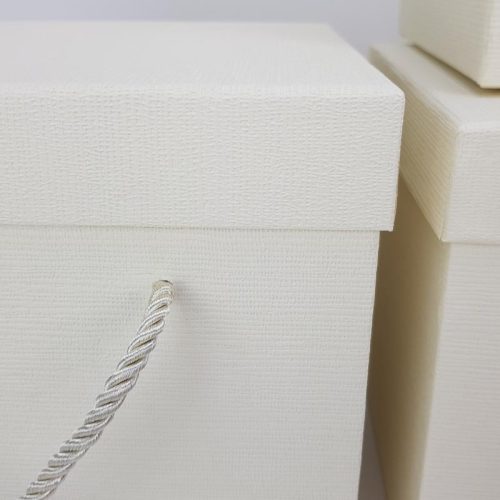 Kocka doboz szett krém 3db/szett