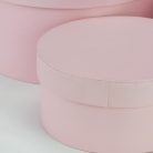 Kerek papírdoboz pasztellrózsa 3db/szett