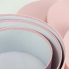 Kerek papírdoboz pasztellrózsa 3db/szett