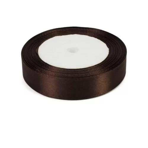 Barna szatén szalag 2cm x 22méter