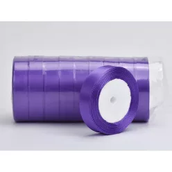 Sötétlila szatén szalag 2cm 10 tekercs - OKOSÁR!
