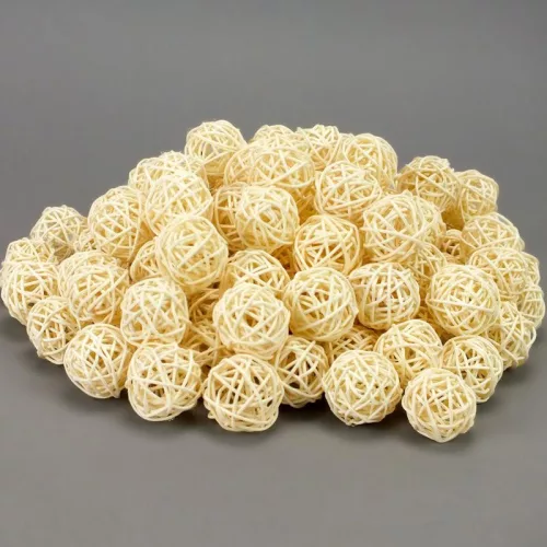 Vessző gömb krém 3cm 100db/csomag - OKOSÁR!