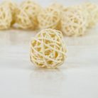 Vessző gömb krém 3cm 10db/csomag