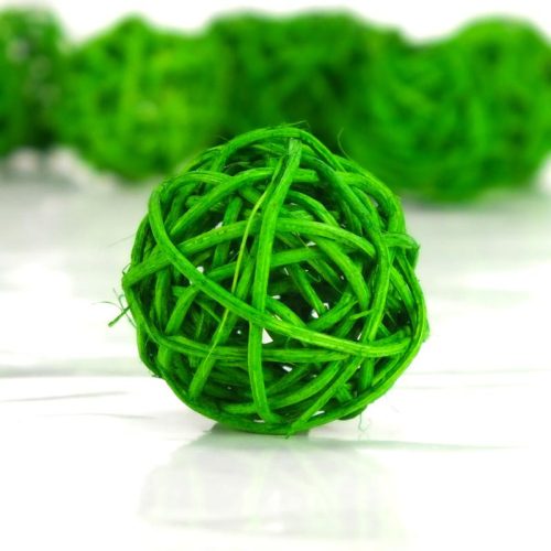 Vessző gömb zöld 3cm 10db/csomag