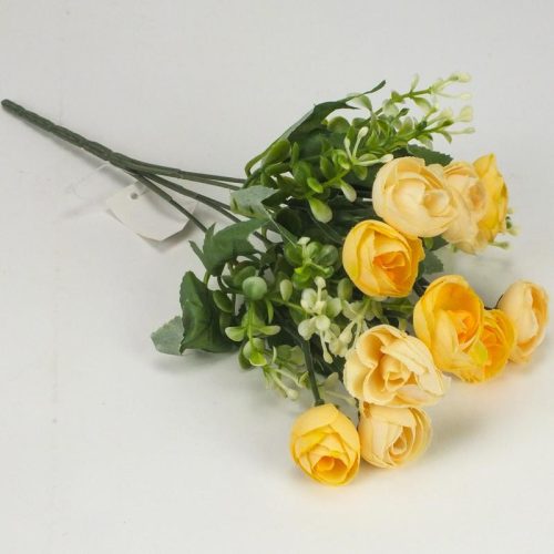 Boglárka csokor rezgővel - krém-sárga