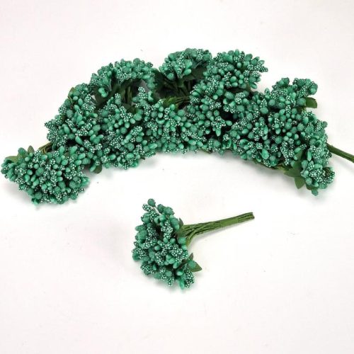 Bogyós mini csokor türkiz 12db/csomag OKOSÁR!