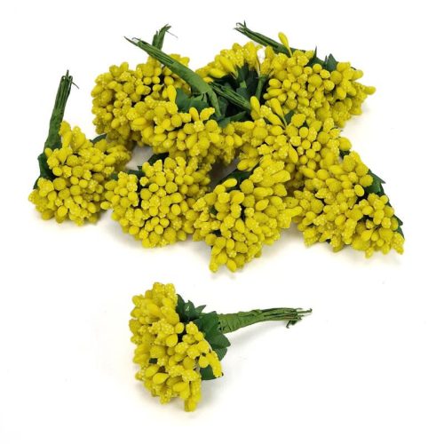 Bogyós mini csokor sárga 12db/csomag OKOSÁR!