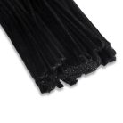 Zsenília drót - fekete 100db/csomag