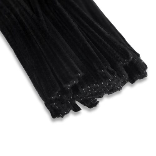 Zsenília drót - fekete 100db/csomag