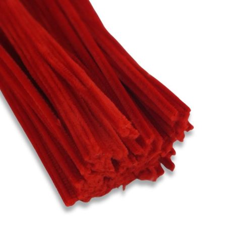 Zsenília drót - piros 100db/csomag