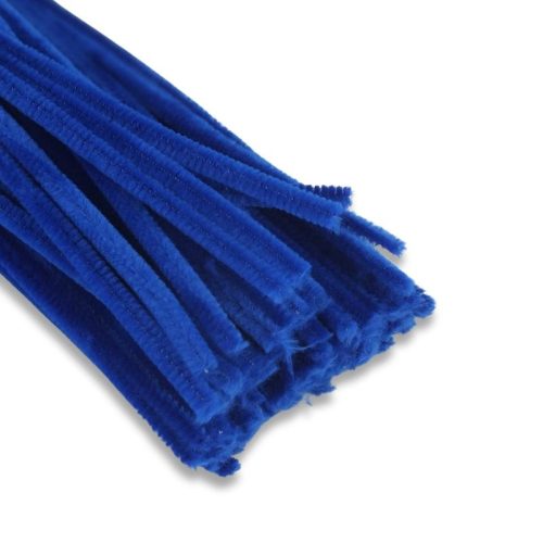 Zsenília drót - sötétkék 100db/csomag