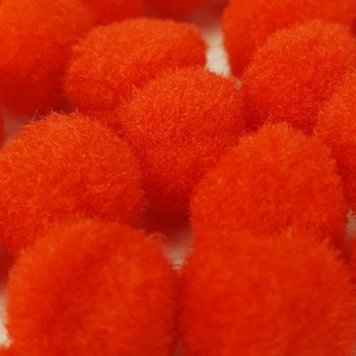 Narancs zsenília pompon 1,5cm 100db/cs