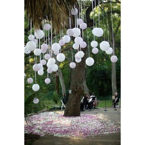 Papír lampion csipkés 30cm