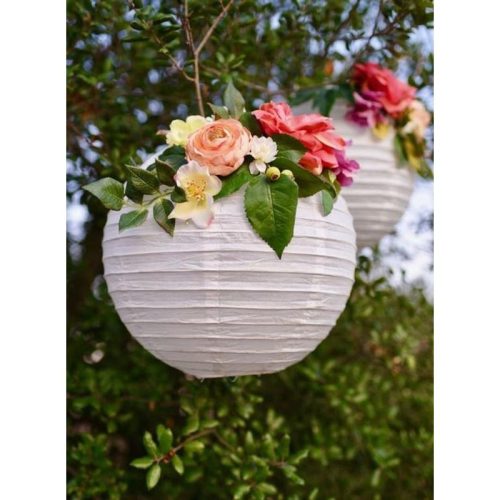 Papír lampion fehér 25cm