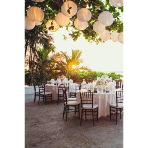 Papír lampion fehér 25cm