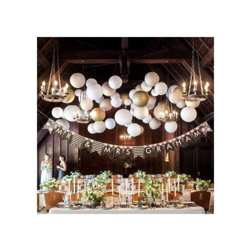 Papír lampion fehér 30cm