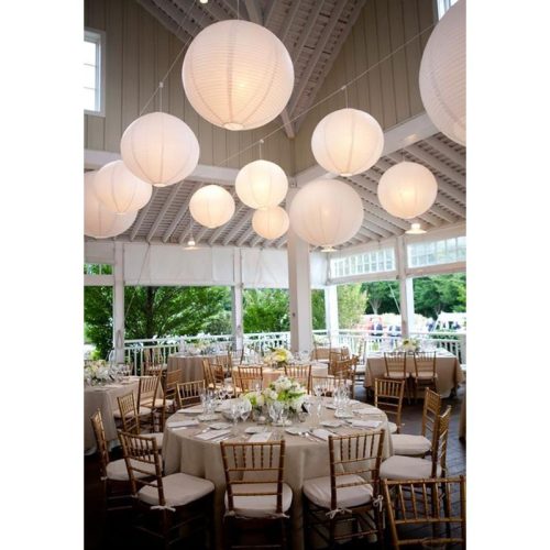 Papír lampion fehér 30cm