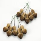 Erdei gomba - sötétbarna 5,3x2,5cm 5db/csomag