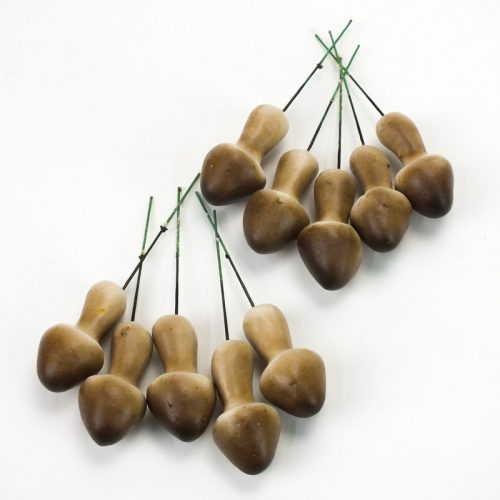 Erdei gomba - sötétbarna 5,3x2,5cm 5db/csomag