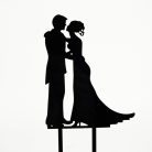 Esküvői tortadísz fekete