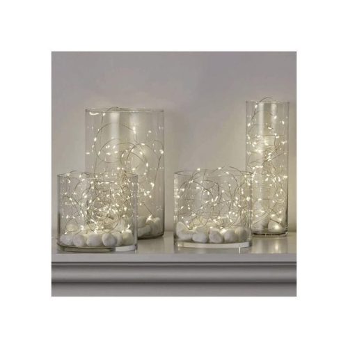 Ledfüzér 2méter - hideg fény 10db/cs - OKOS ÁR!