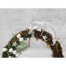 Polisztirol golyó KICSI csillámos - FEHÉR