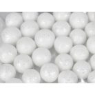 Polisztirol golyó KICSI csillámos - FEHÉR