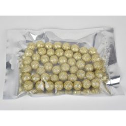 Polisztirol golyó KICSI csillámos - ARANY