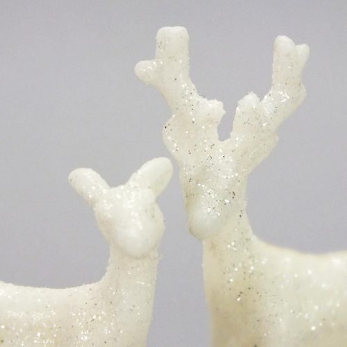 Mini szarvas pár fehér