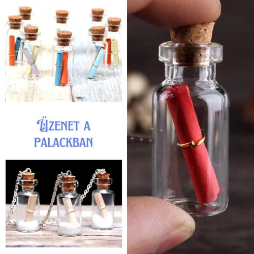 Üvegcse parafadugóval 5x2,1cm 20db/csomag