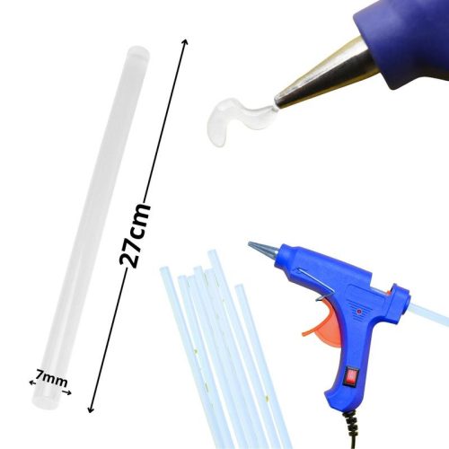 Ragasztópisztoly rúd betét 11mm x 27cm 1kg/csomag - OKOSÁR!