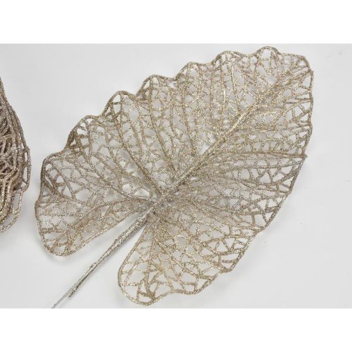 Pezsgő csillámos philo levél 10db/csomag