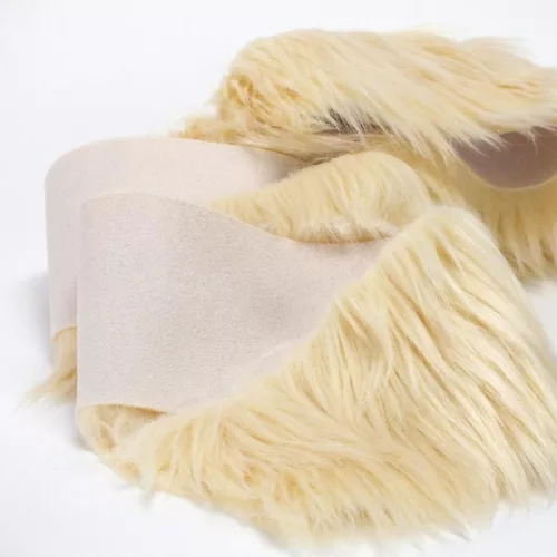 Prémium műszőrme krém 10cm x 1,8méter