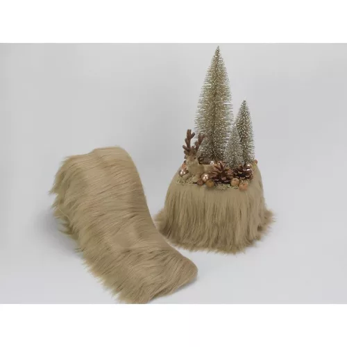 Prémium műszőrme bézs 10cm x 1,8méter