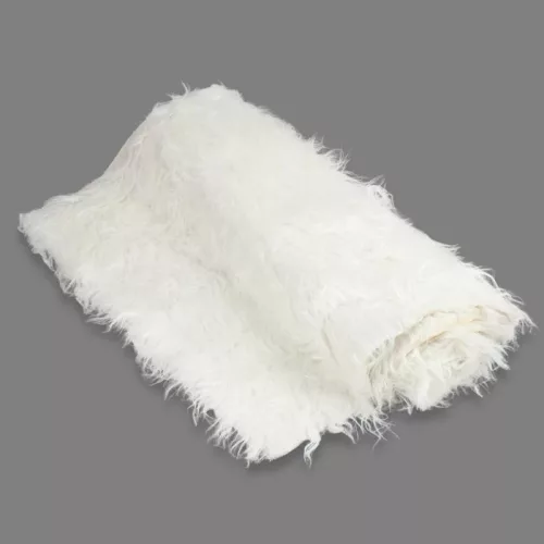 Kócos műszőrme fehér 60cm x 1,8méter - OKOSÁR!
