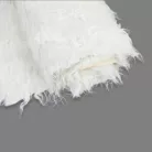 Kócos műszőrme fehér 60cm x 1,8méter - OKOSÁR!