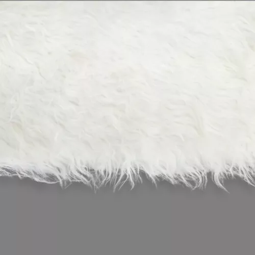 Kócos műszőrme fehér 60cm x 1,8méter - OKOSÁR!