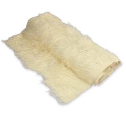 Kócos műszőrme krém 60cm x 1,8méter - OKOSÁR!