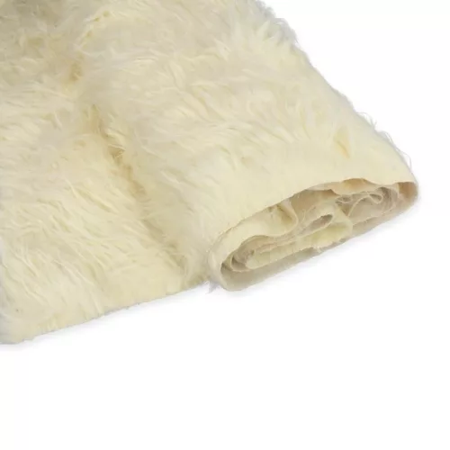 Kócos műszőrme krém 60cm x 1,8méter - OKOSÁR!