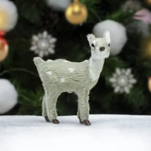 Őzike szürke prémium 10cm