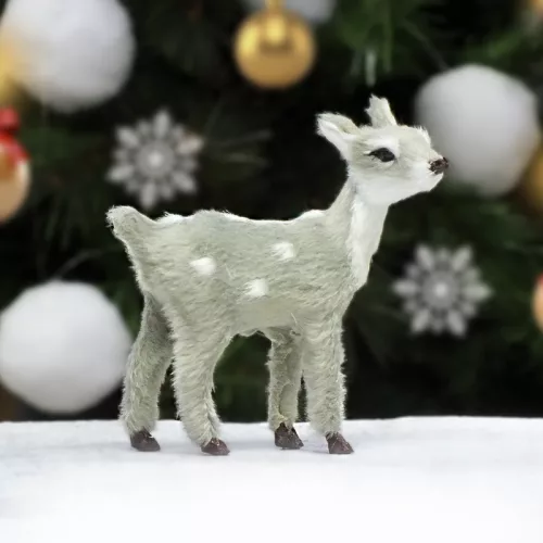 Őzike szürke prémium 10cm