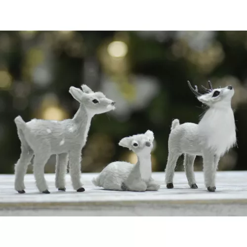 Őzike szürke prémium 10cm